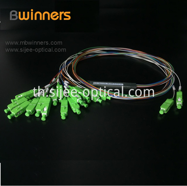 Steel Tube 2x16 Plc Splitter With Scapc Connector